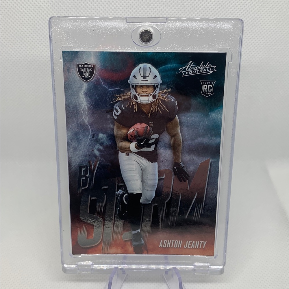 Ashton Jeanty Rookie Card Panini Las Vegas Raiders Star Running Back In Case
